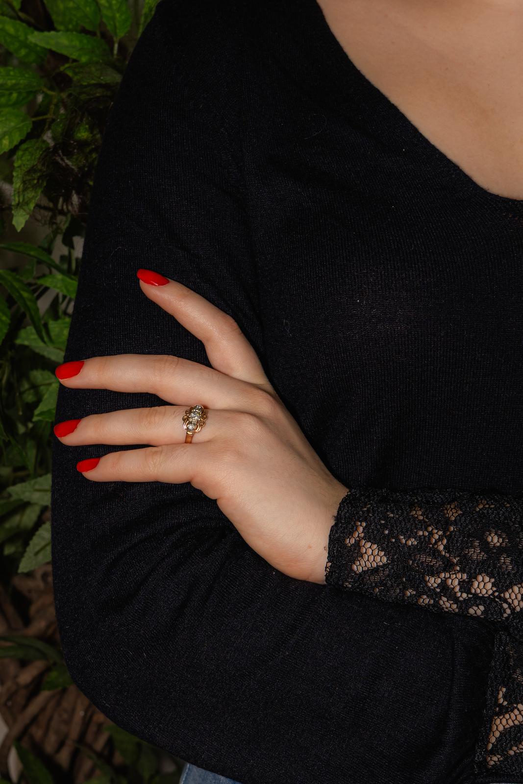 Bague Or rose, Or blanc Diamant