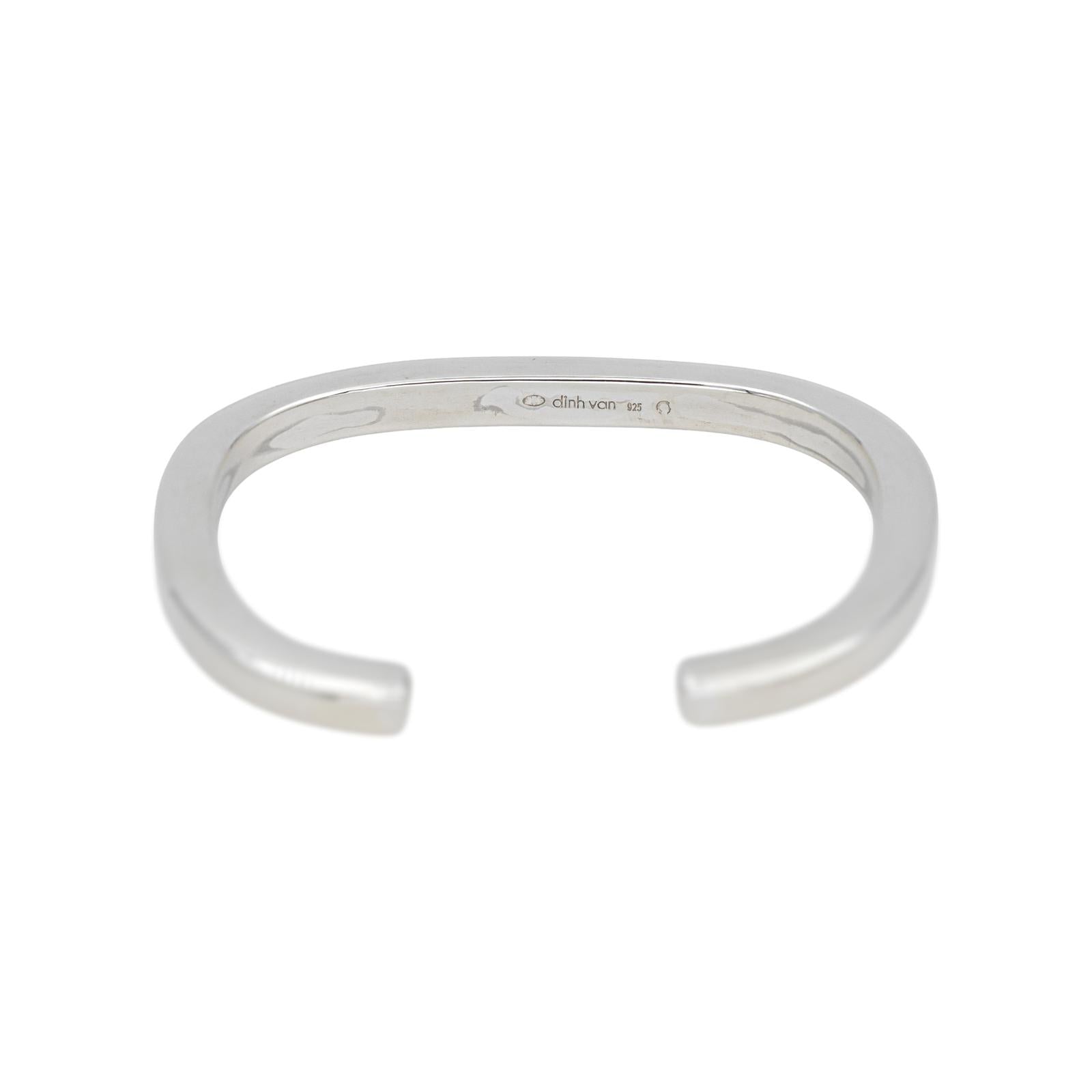 Dinh van Bracelet Jonc Square maillon Argent