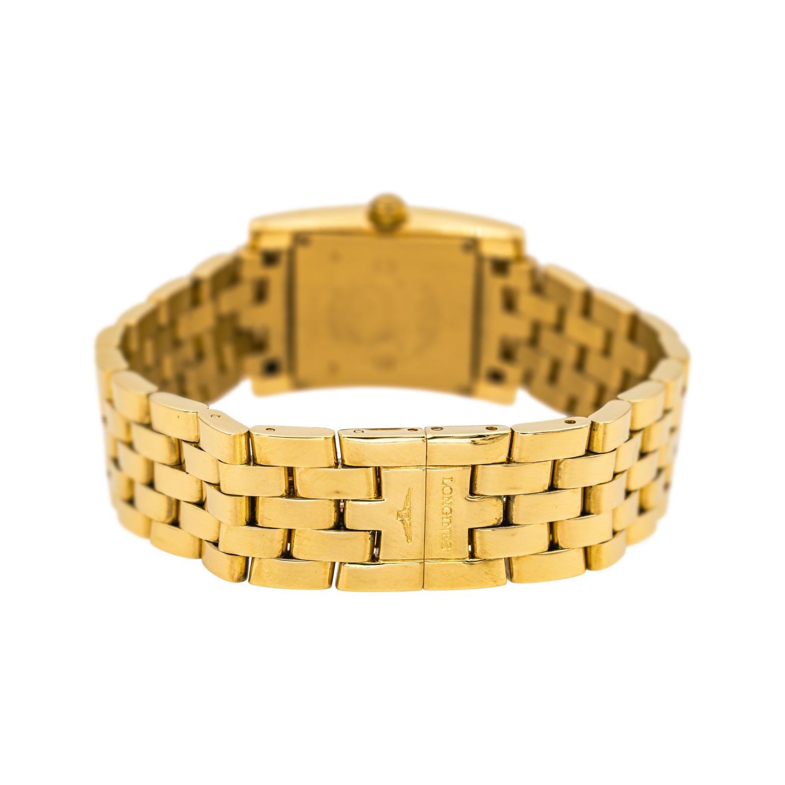 Longines Montre Dolcevita square Or jaune Diamant