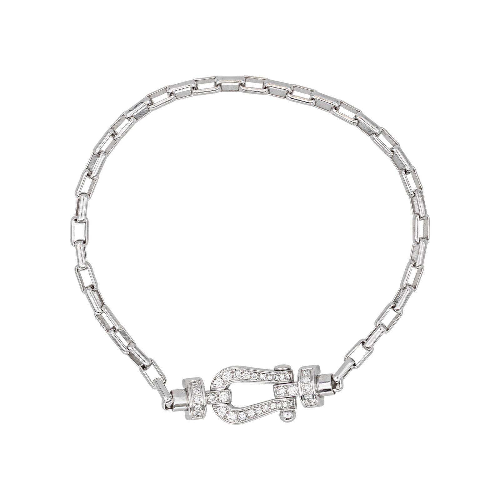 Fred Bracelet Force 10 Or blanc Diamant