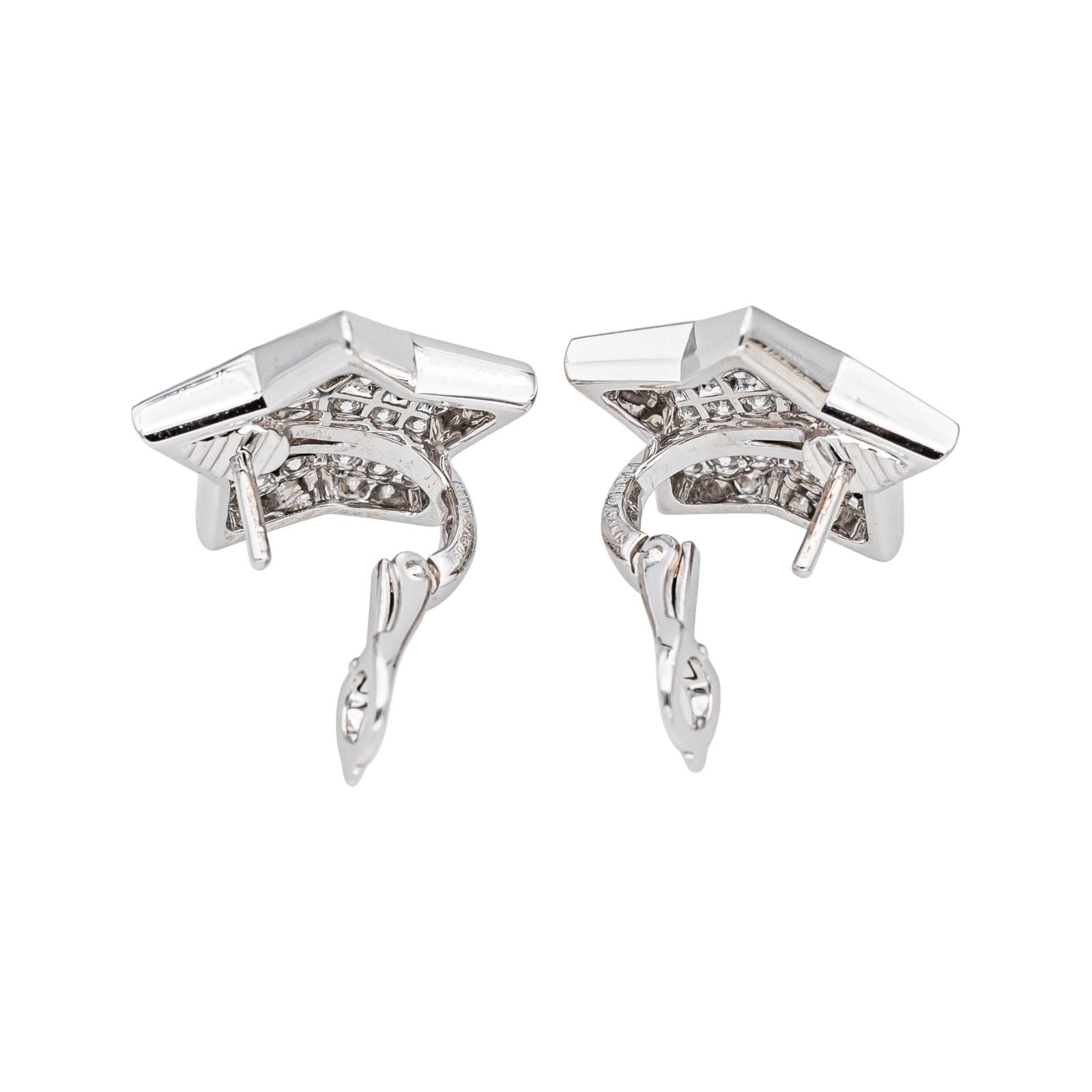 Fred Boucles d'oreilles Lucifer Or blanc Diamant