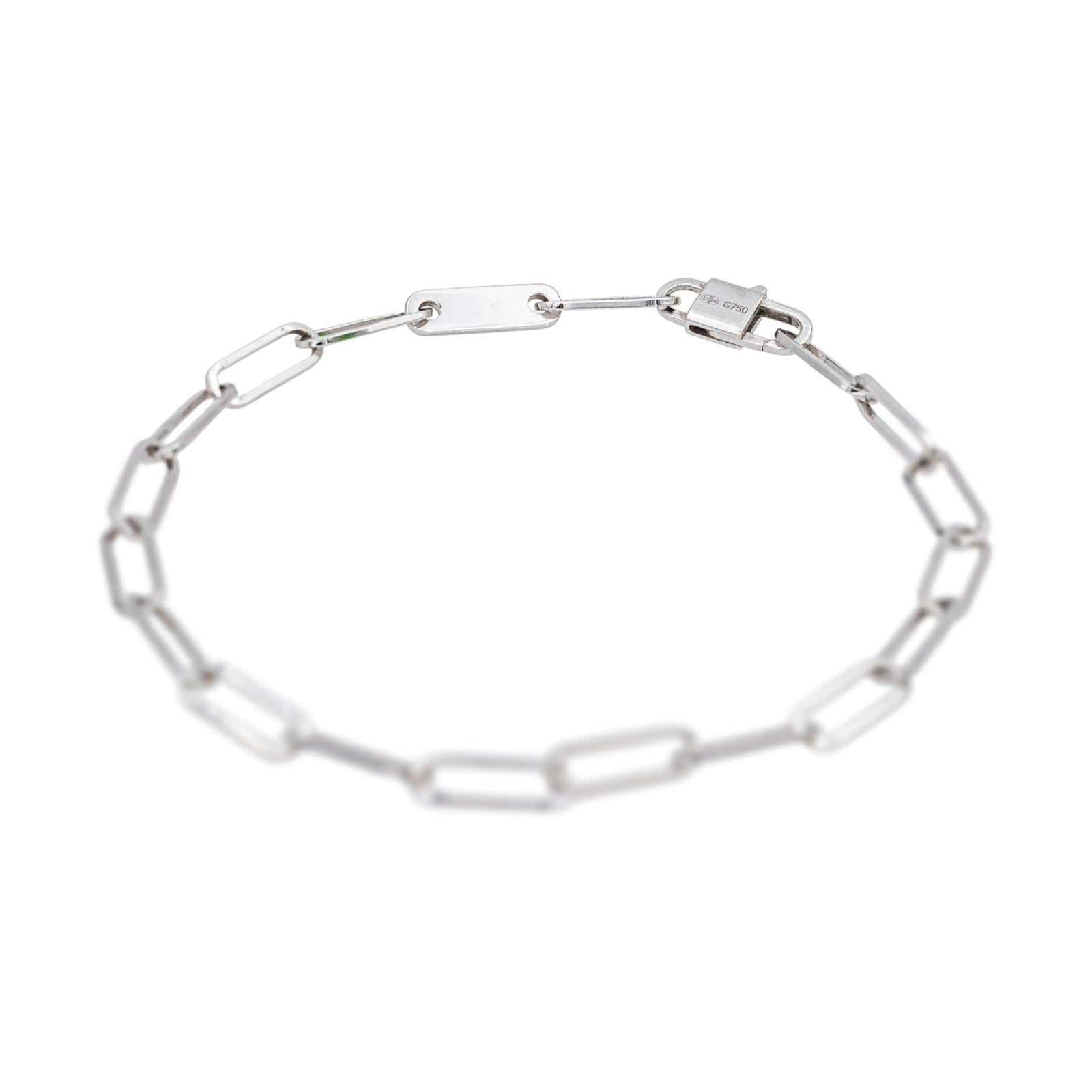 Dinh van Bracelet Maillon Or blanc