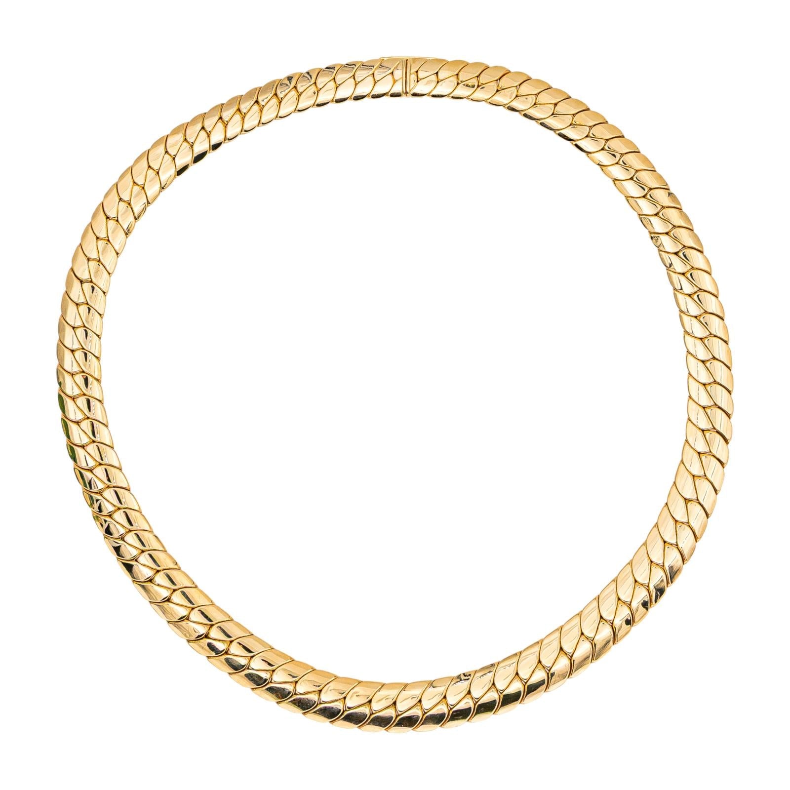 Gay Frères Collier Maille Anglaise  Or jaune