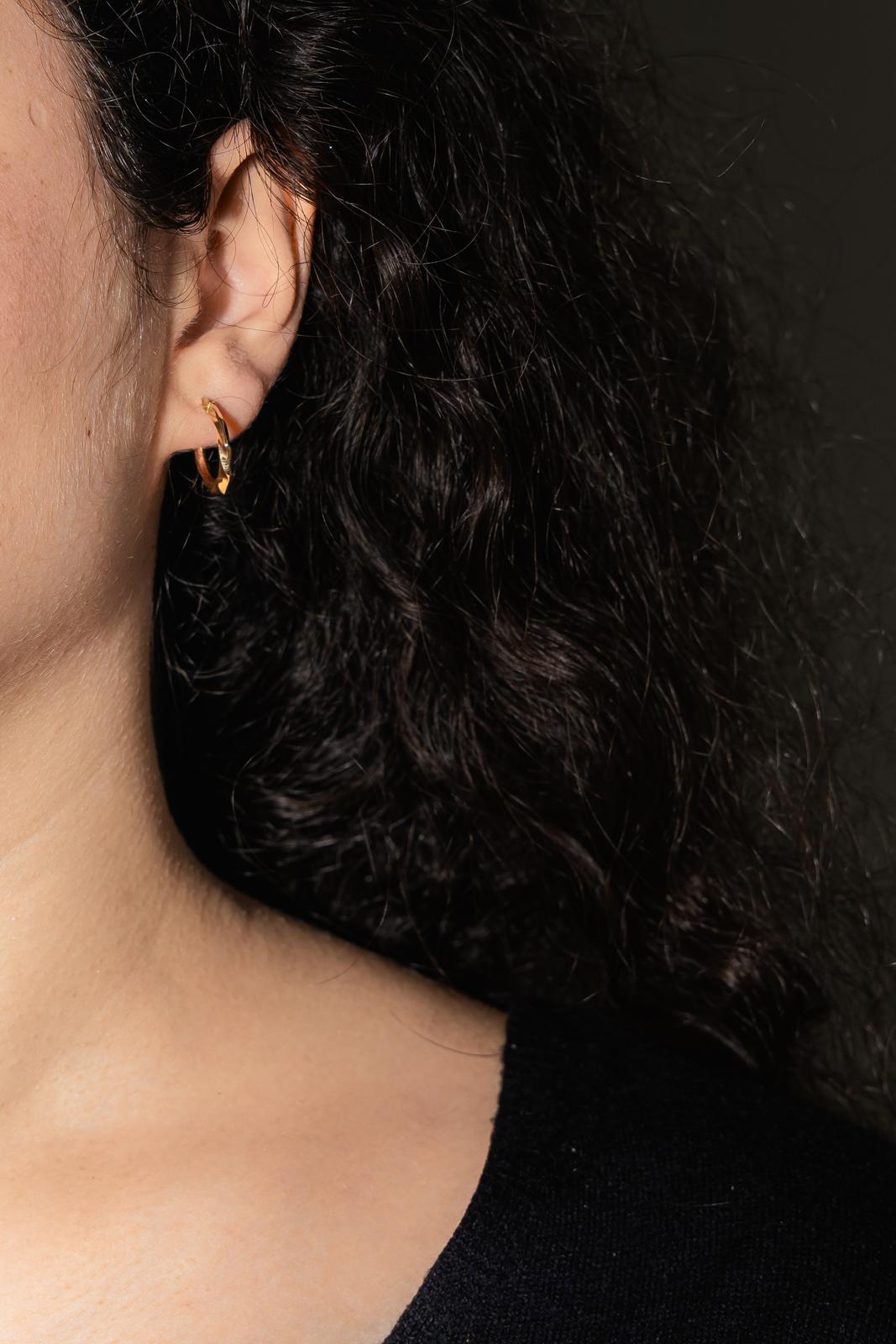 Boucles d'oreilles Créoles Or rose