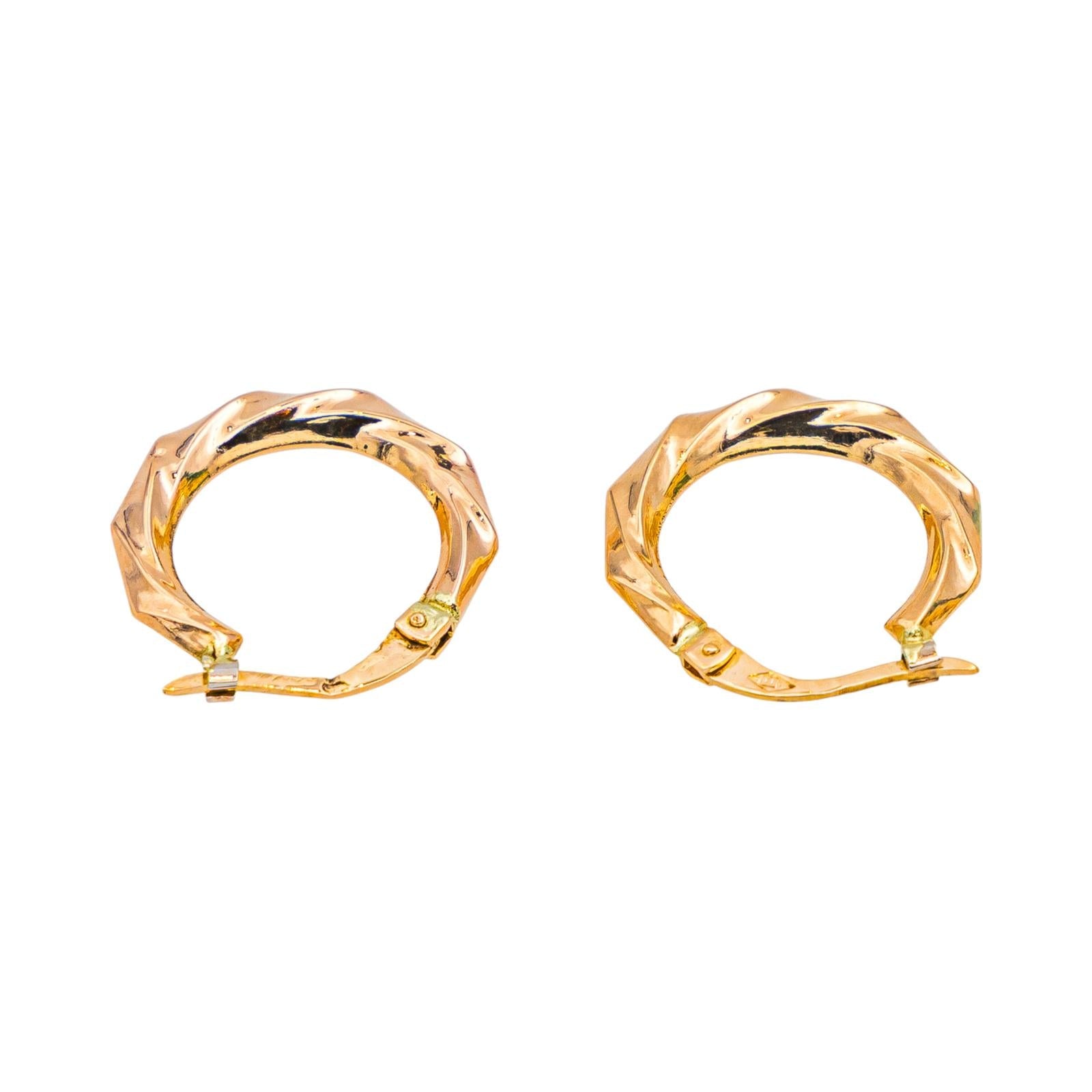 Boucles d'oreilles Créoles Or rose