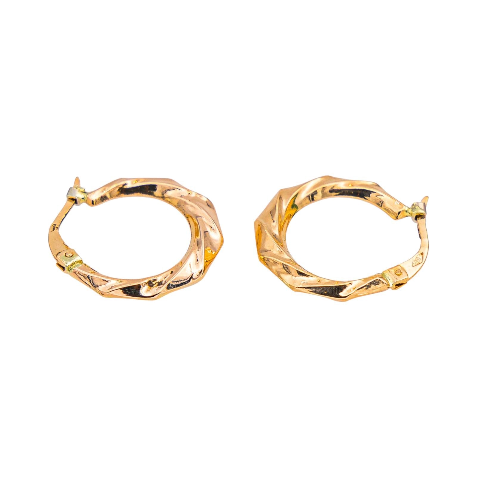 Boucles d'oreilles Créoles Or rose