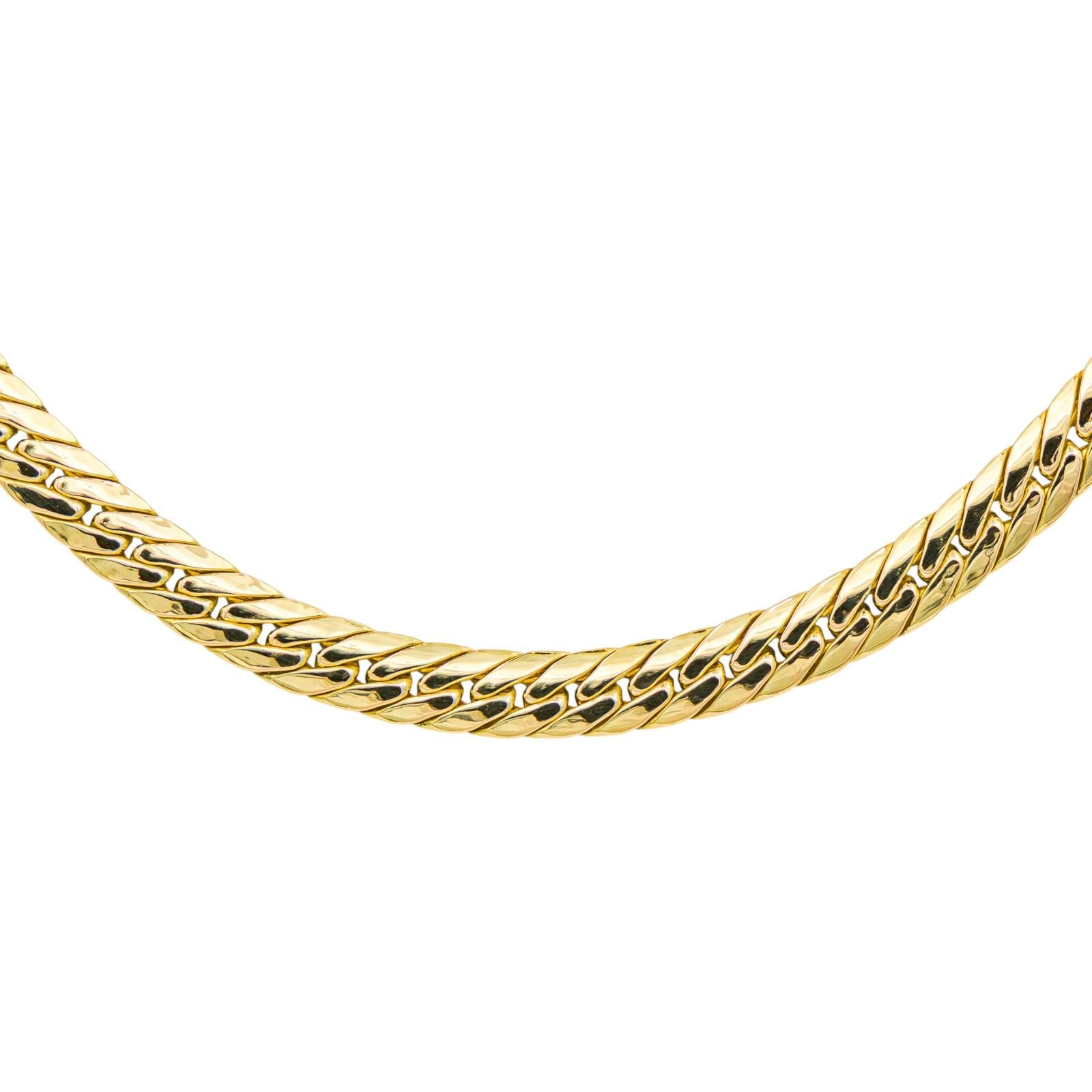 Collier Maille anglaise Or jaune