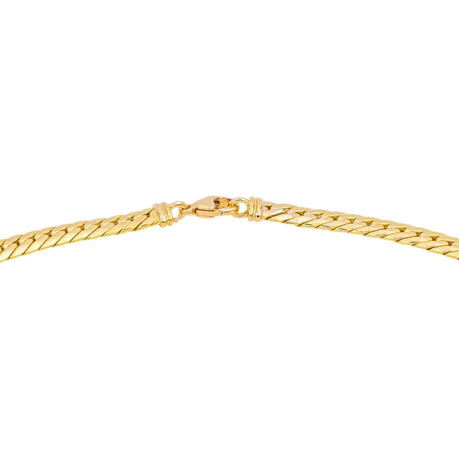 Collier Maille anglaise Or jaune