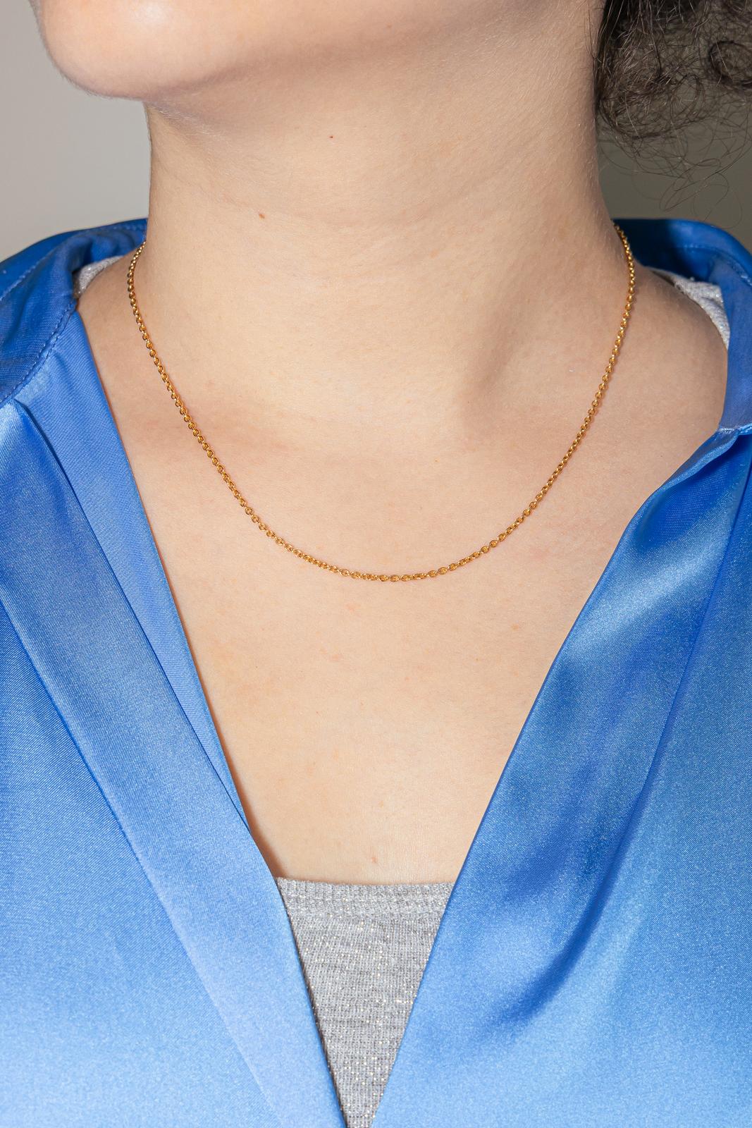 Collier Maille forçat Or jaune