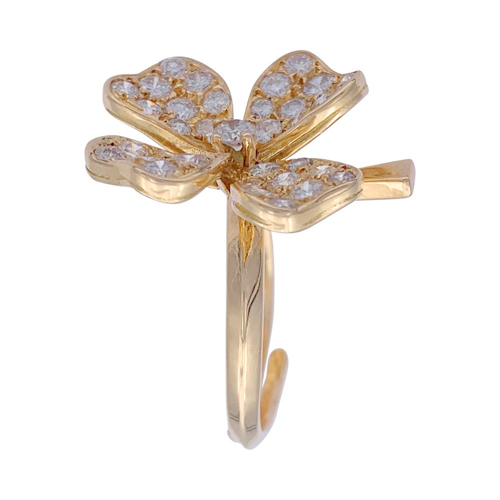 Bague Fred, or jaune, diamants. - Maison Eloe