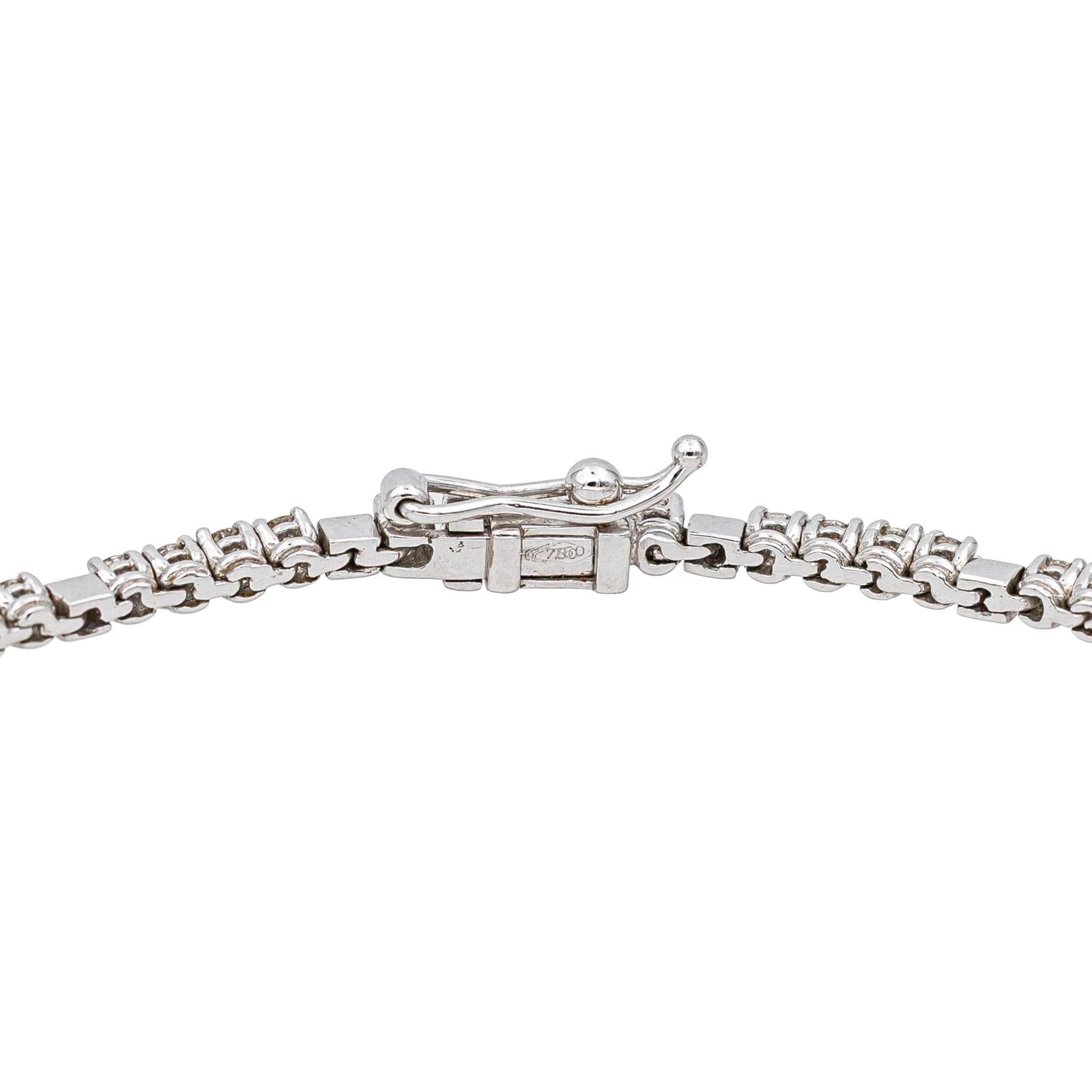 Bracelet Tennis Or blanc Diamant