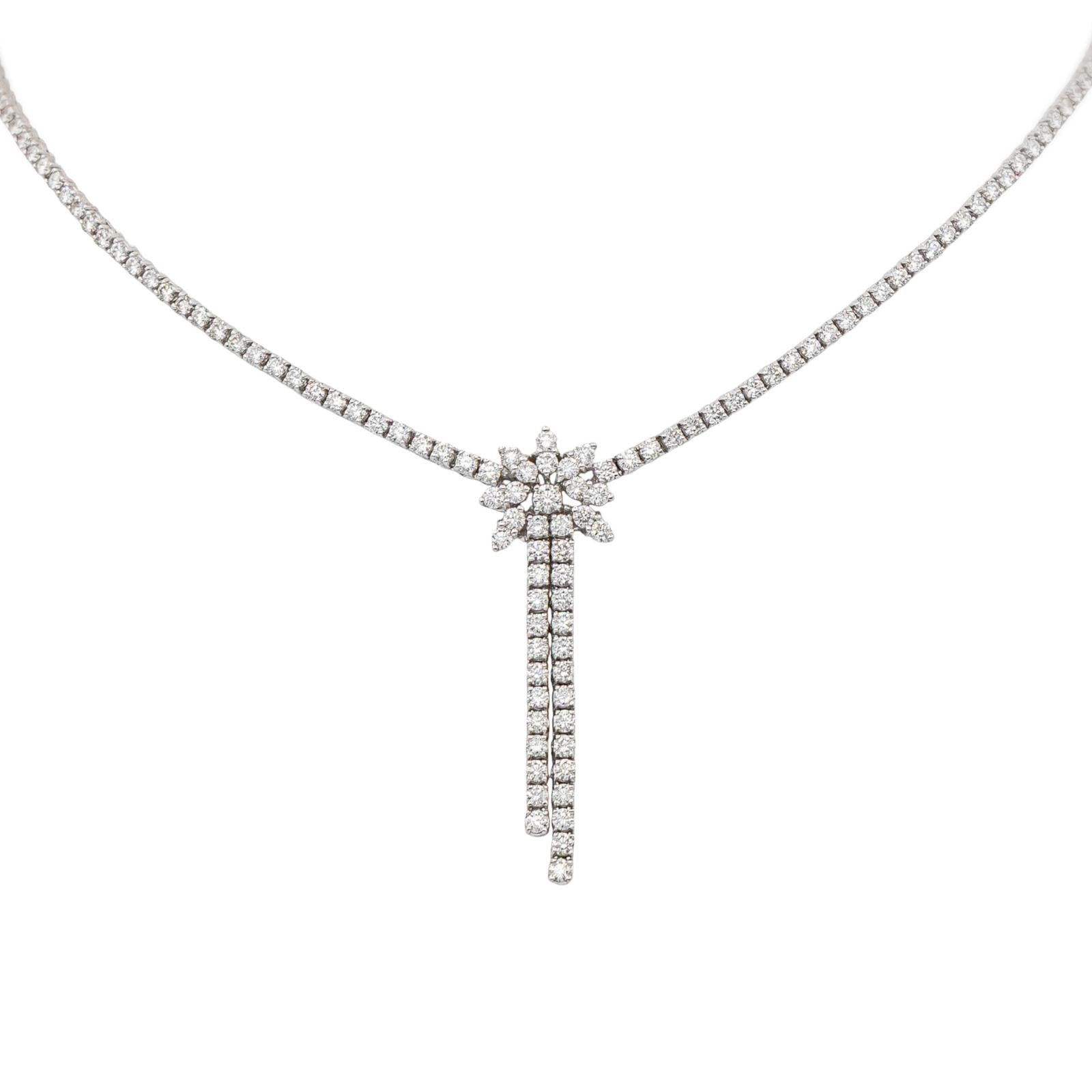 Collier Rivière Or blanc Diamant