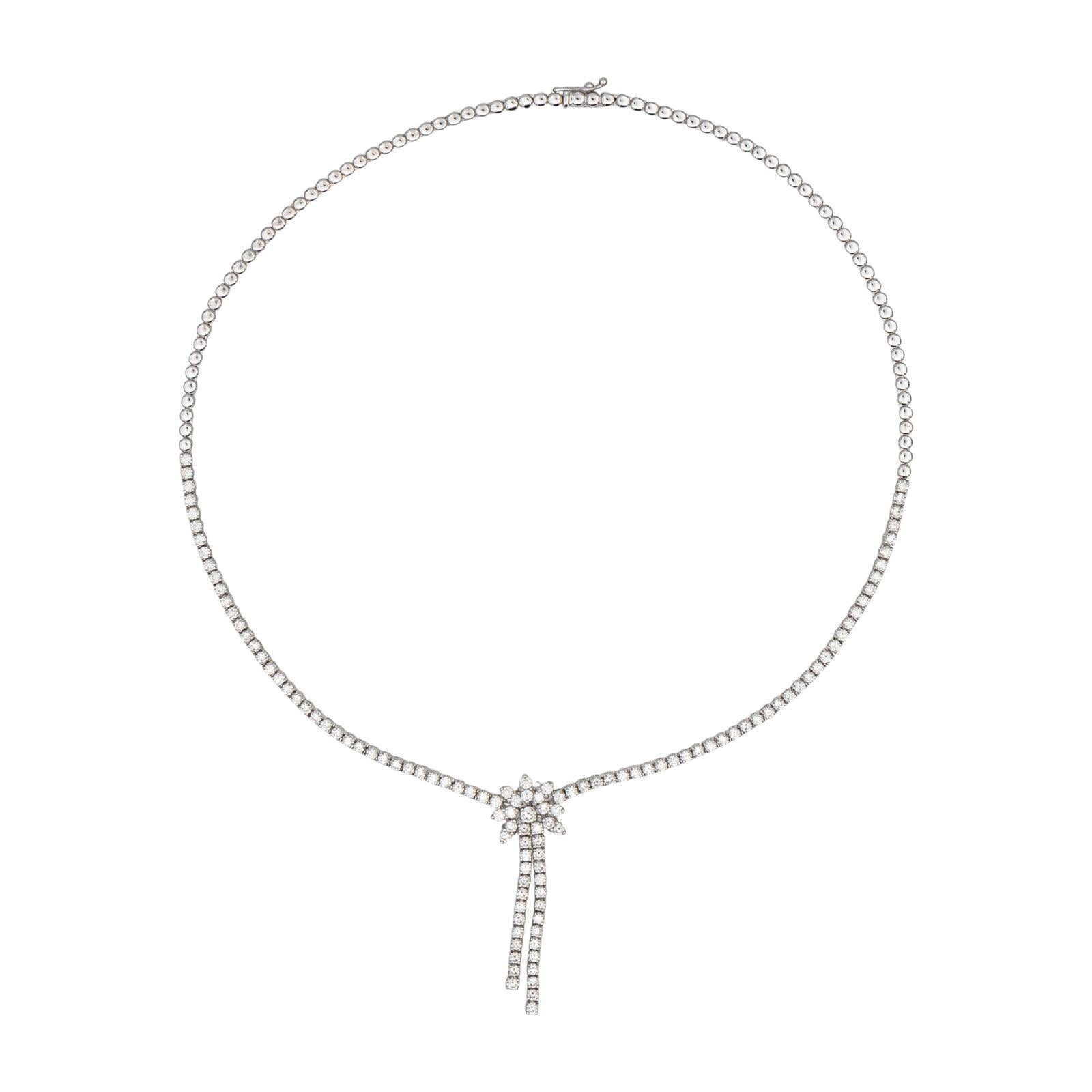 Collier Rivière Or blanc Diamant