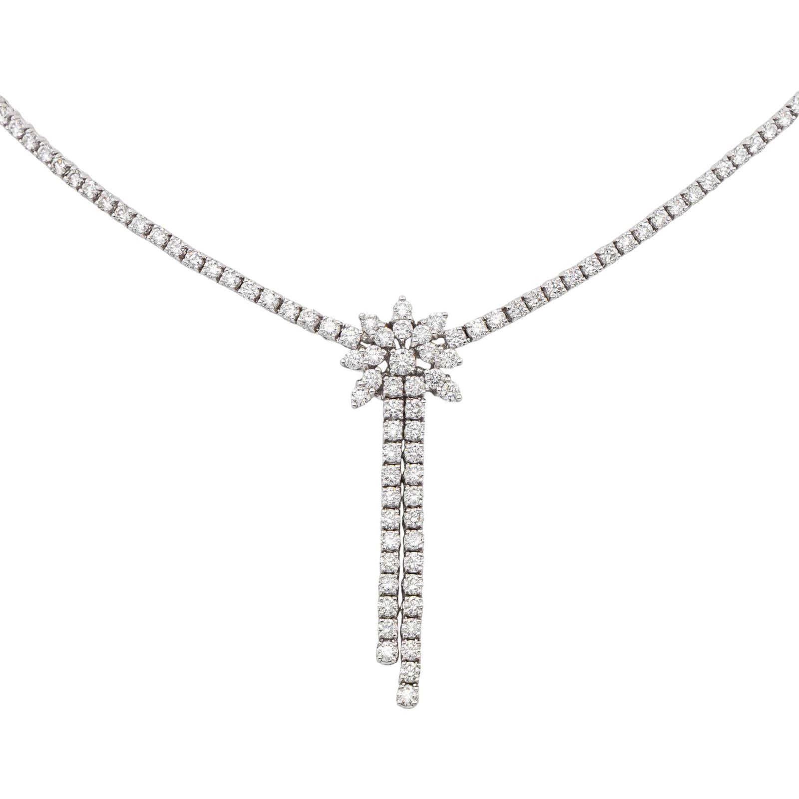 Collier Rivière Or blanc Diamant