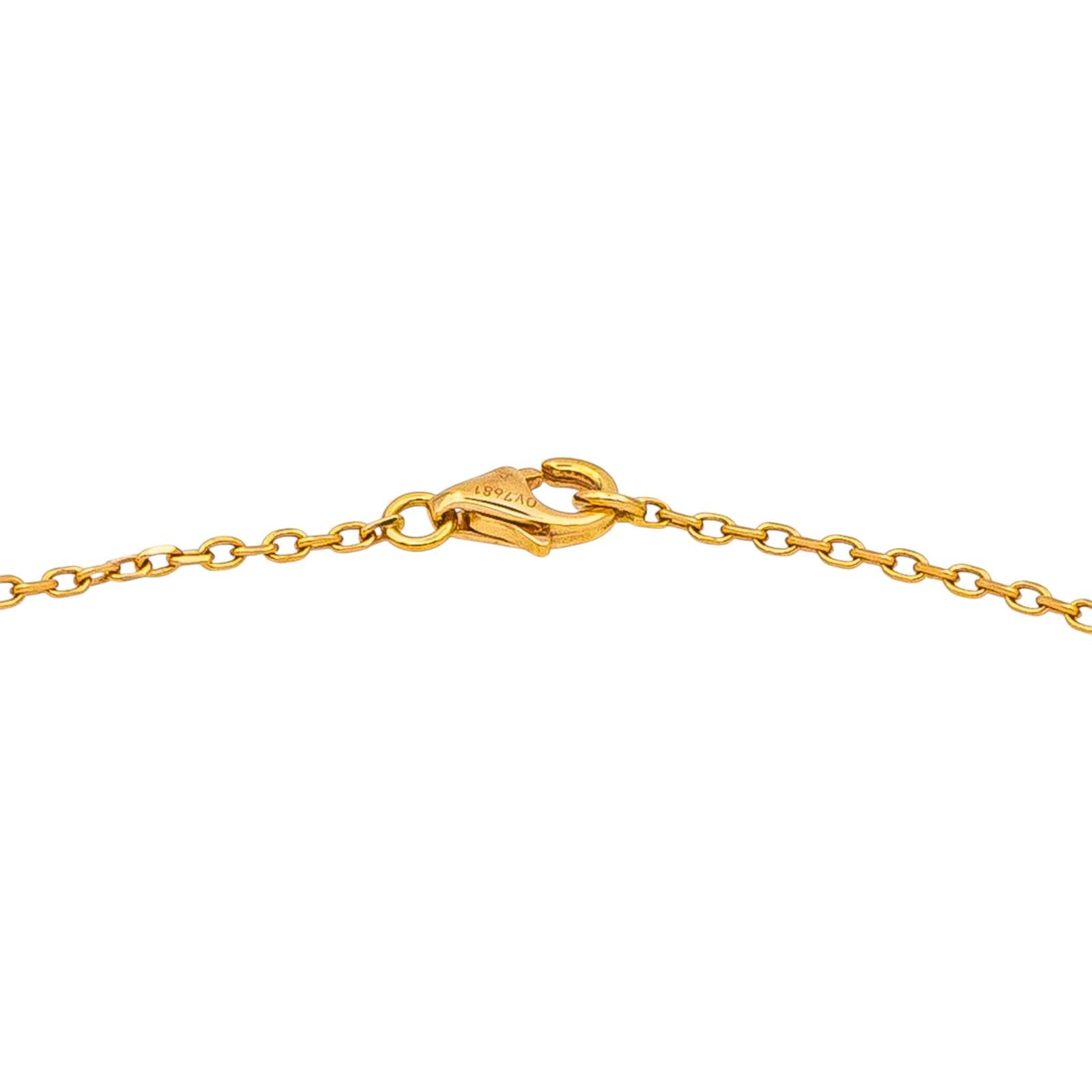 Cartier Collier Cœur Or jaune Saphir