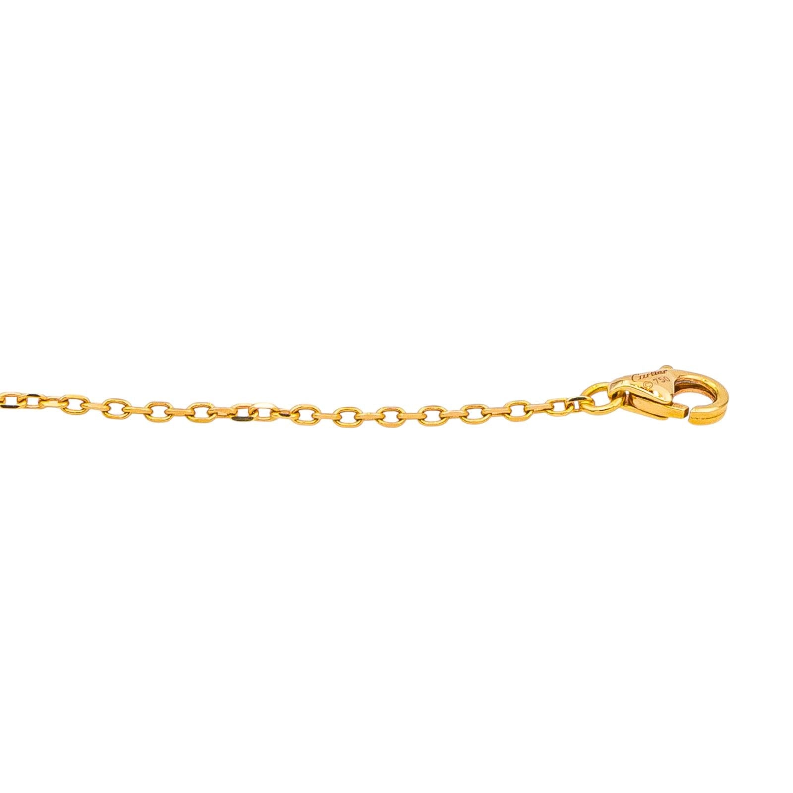 Cartier Collier Cœur Or jaune Saphir