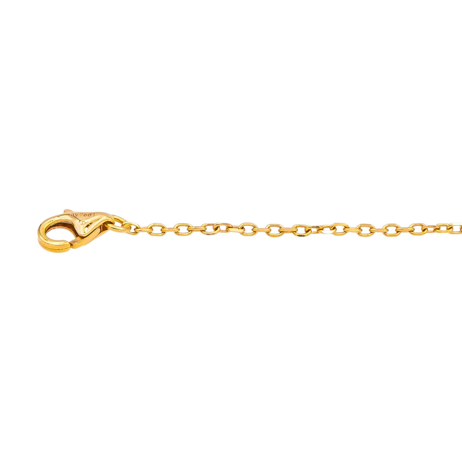Cartier Collier Cœur Or jaune Saphir