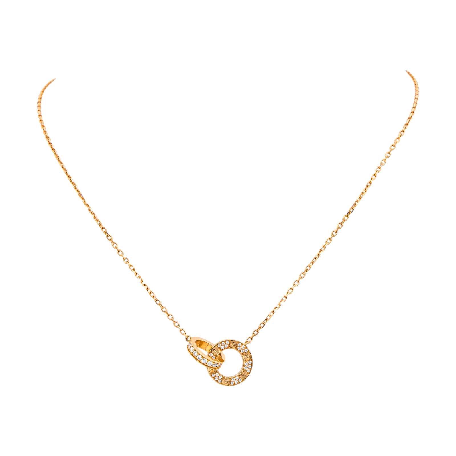 Cartier Collier Love Or rose Diamant
