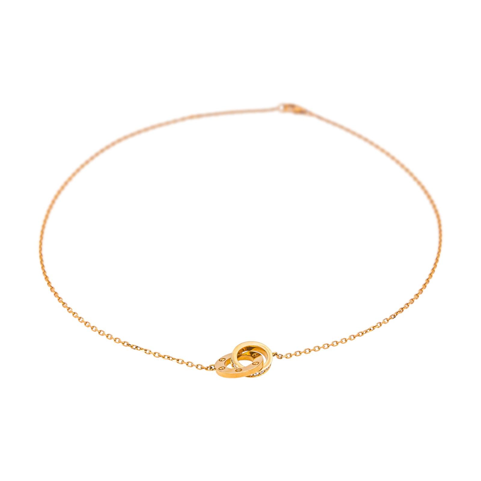 Cartier Collier Love Or rose Diamant