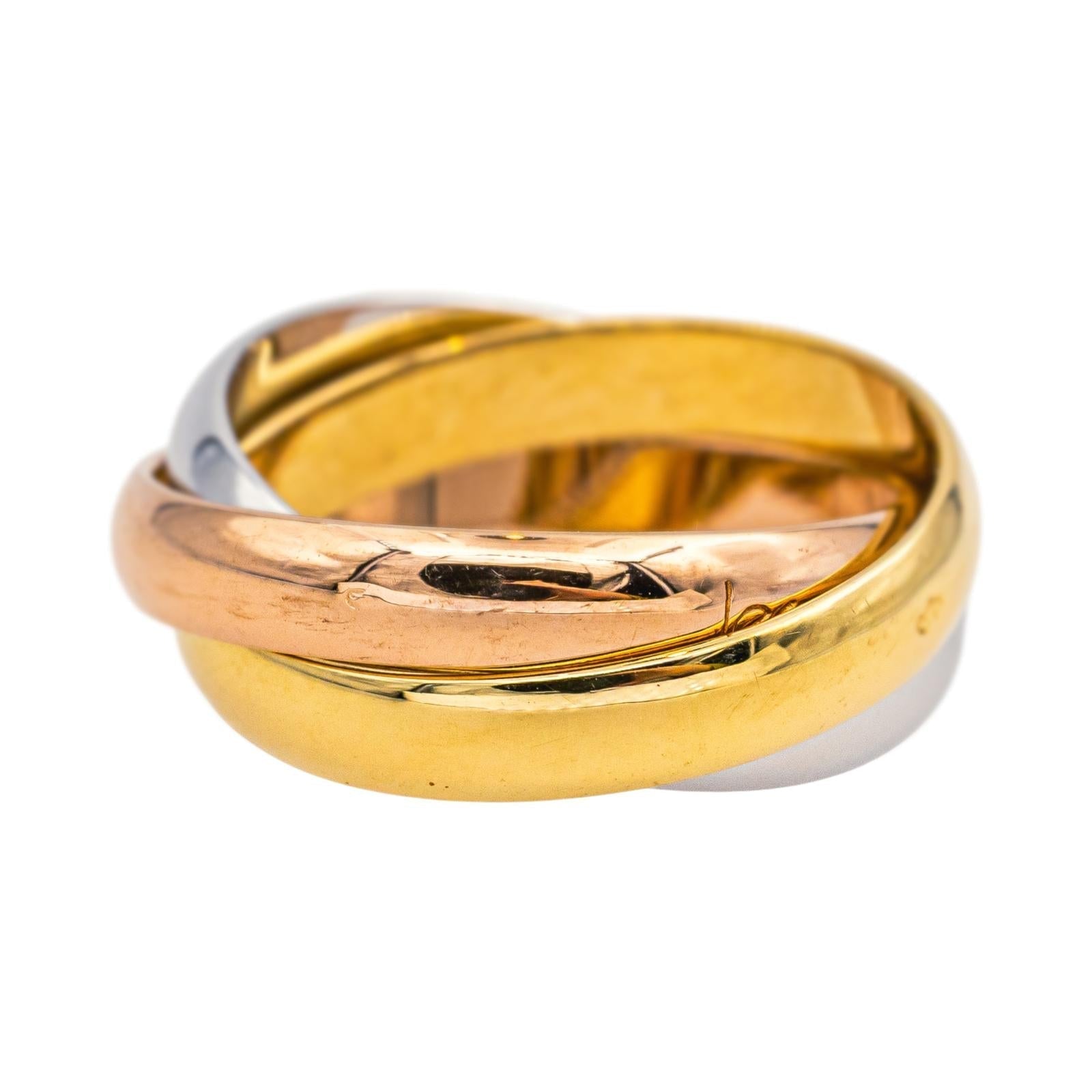 Cartier Bague Trinity Or rose, Or jaune, Or blanc