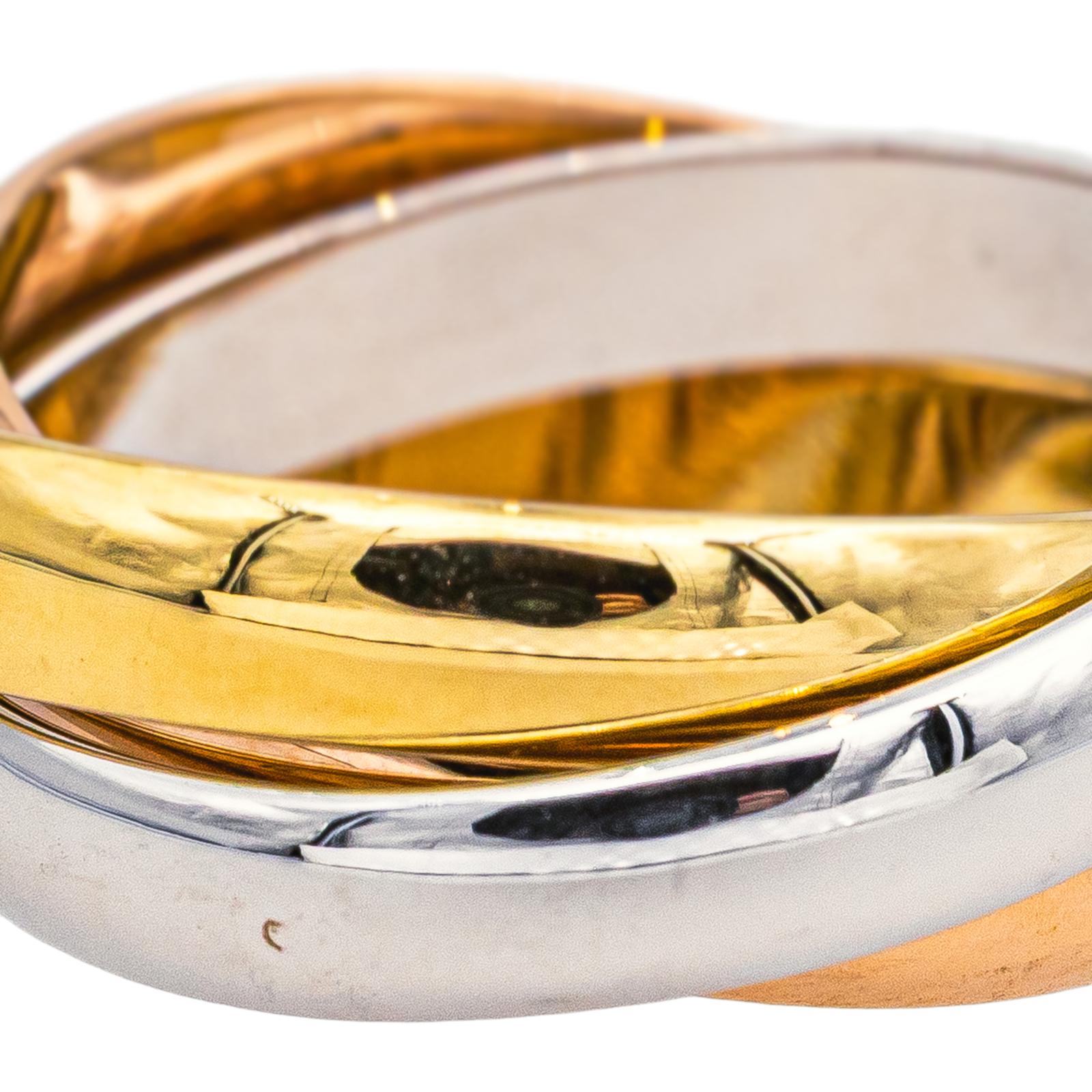 Cartier Bague Trinity Or rose, Or jaune, Or blanc
