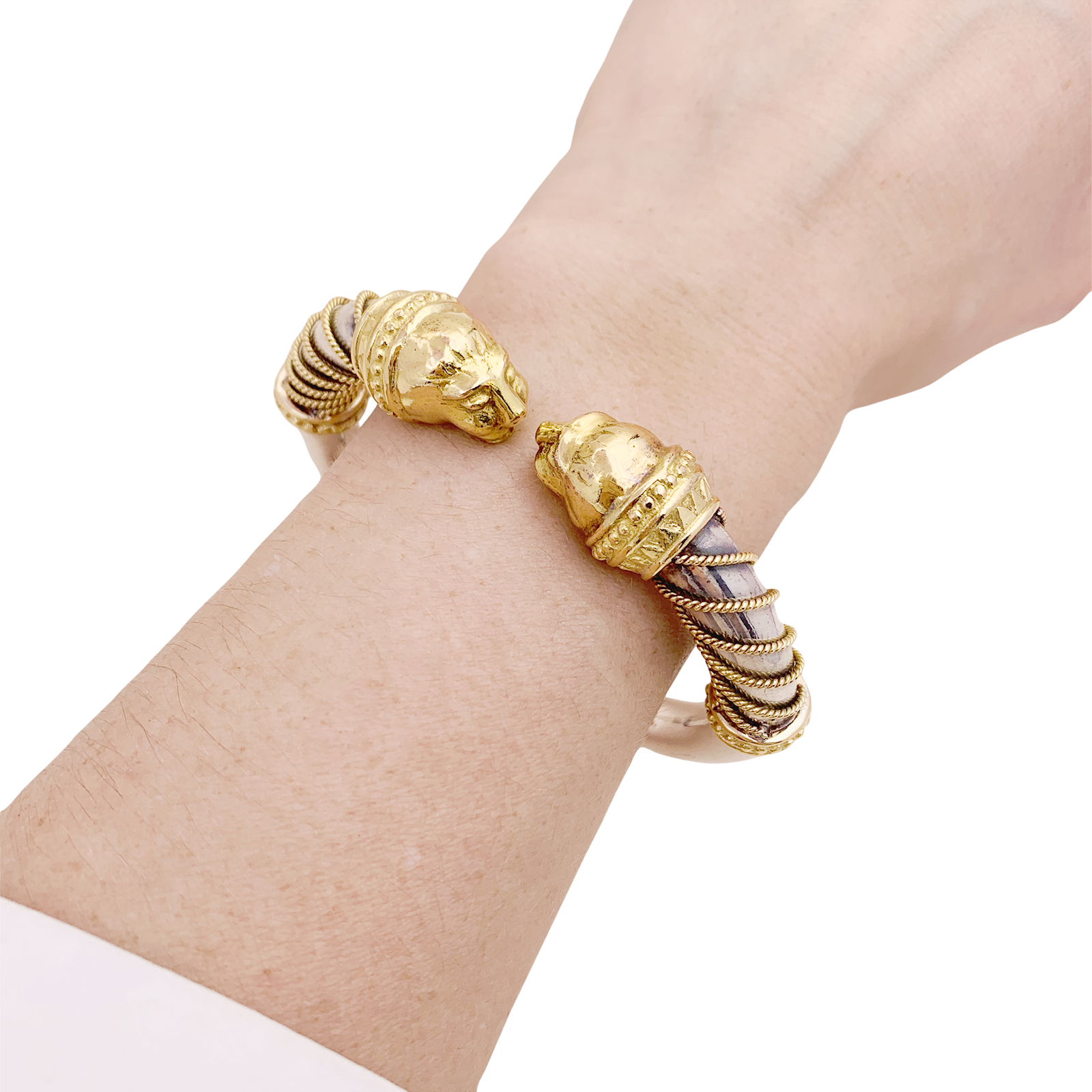 Bracelet Zolotas, "Heritage", or jaune, argent.