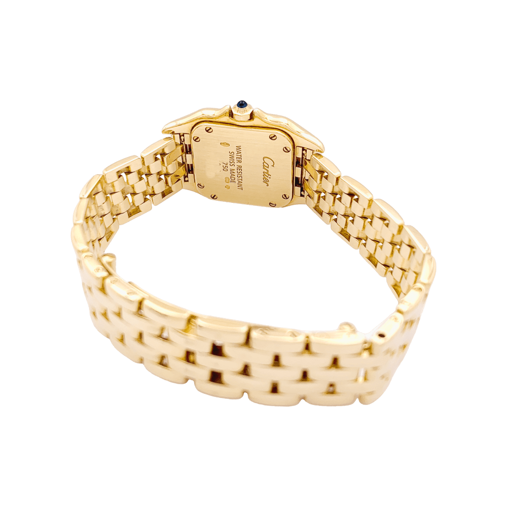 Montre Cartier, "Panthère", or jaune.