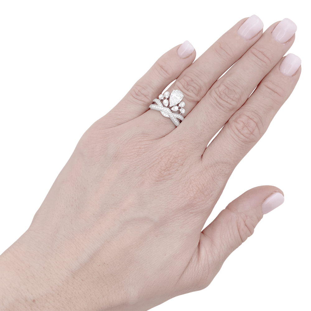 Bague Chaumet, "Joséphine Aigrette Impériale", platine et diamants.