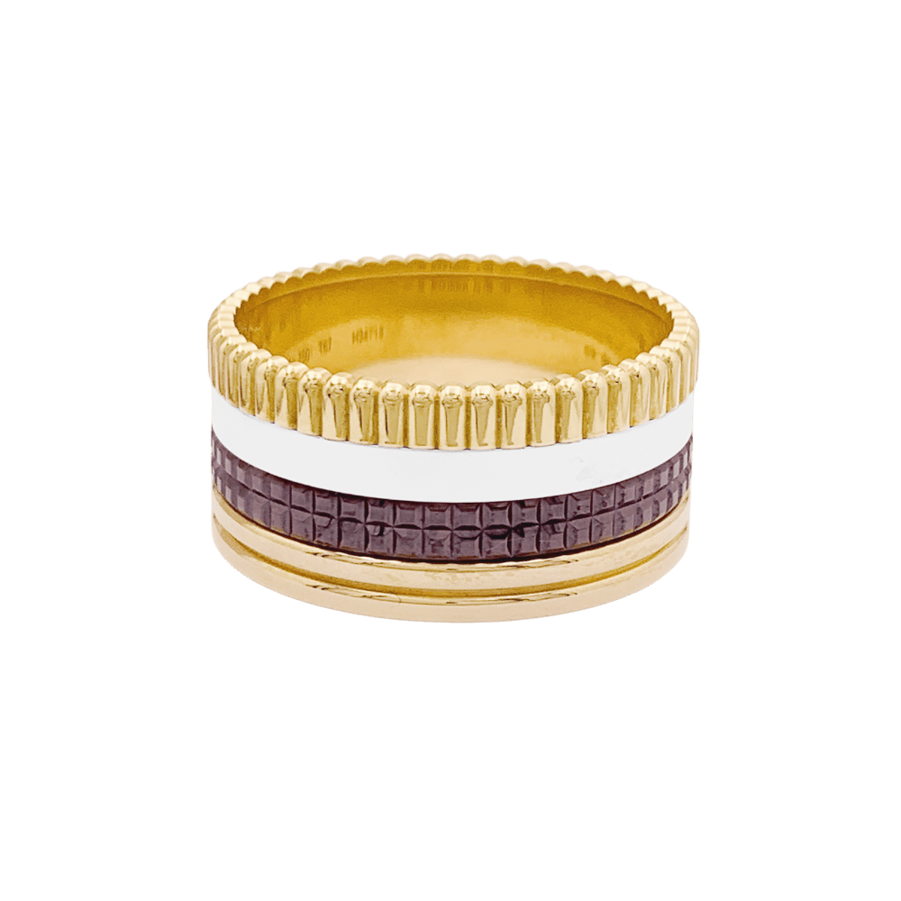 Bague Boucheron, "Quatre Classique Large", trois ors.