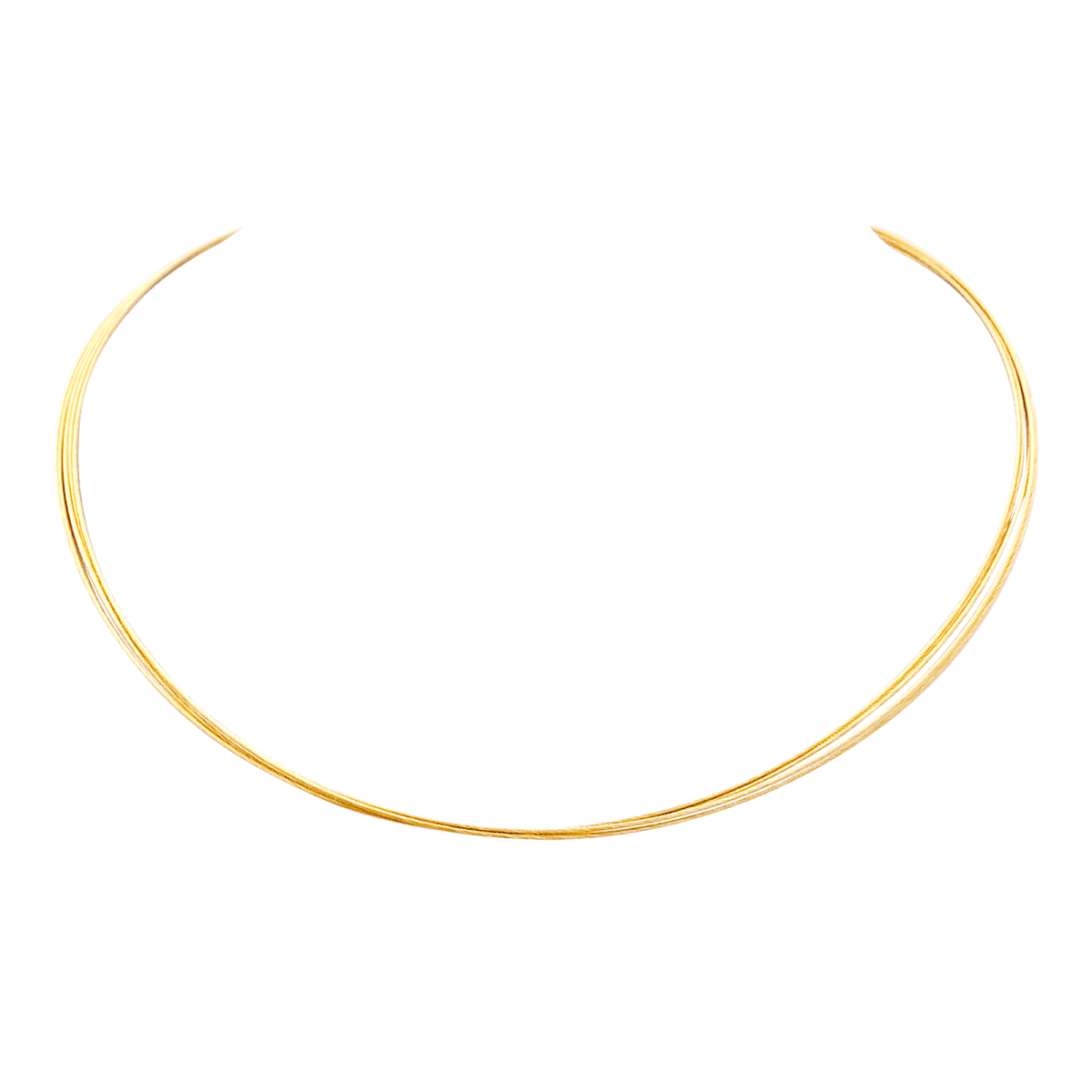 Collier DINH VAN, cinq câbles en or jaune. - Maison Eloe