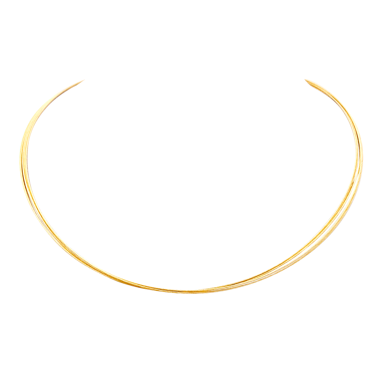 Collier DINH VAN, cinq câbles en or jaune.