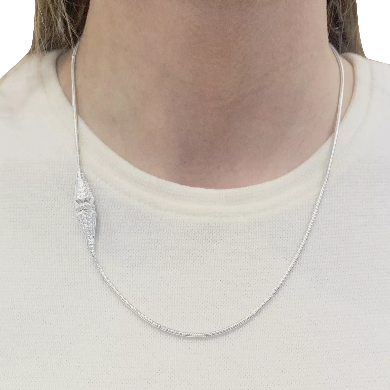 Bracelet Boucheron "Jack de Boucheron" or blanc, diamants.