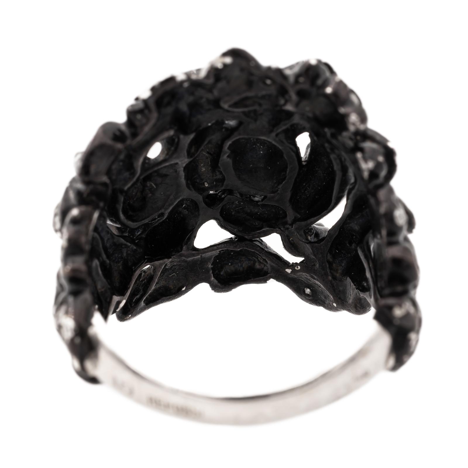 Repossi Nérée Ring Black Gold Diamond