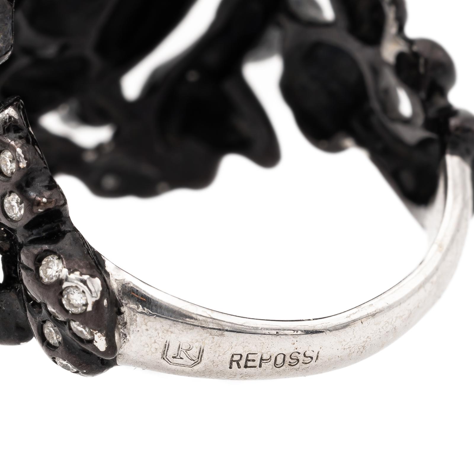 Repossi Nérée Ring Black Gold Diamond