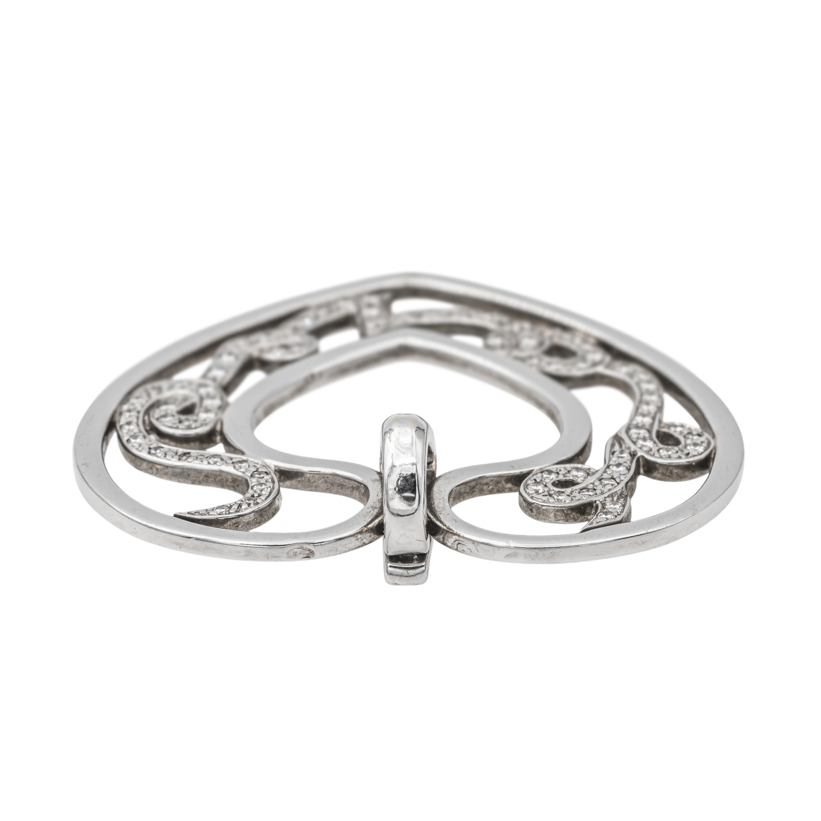 Repossi Love Heart Pendant White Gold Diamond