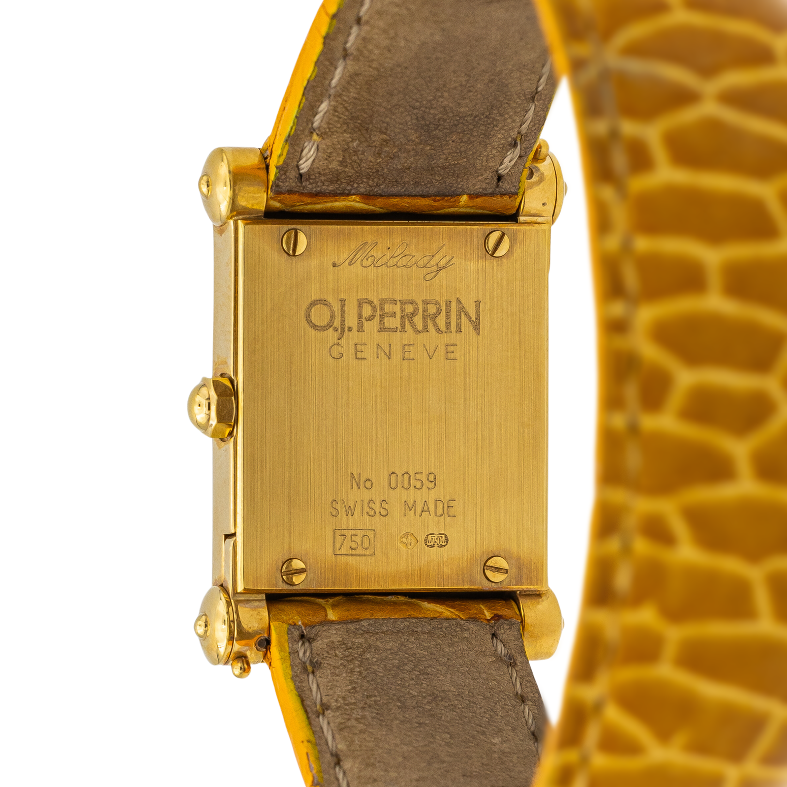 OJ Perrin Milady Yellow Gold Watch