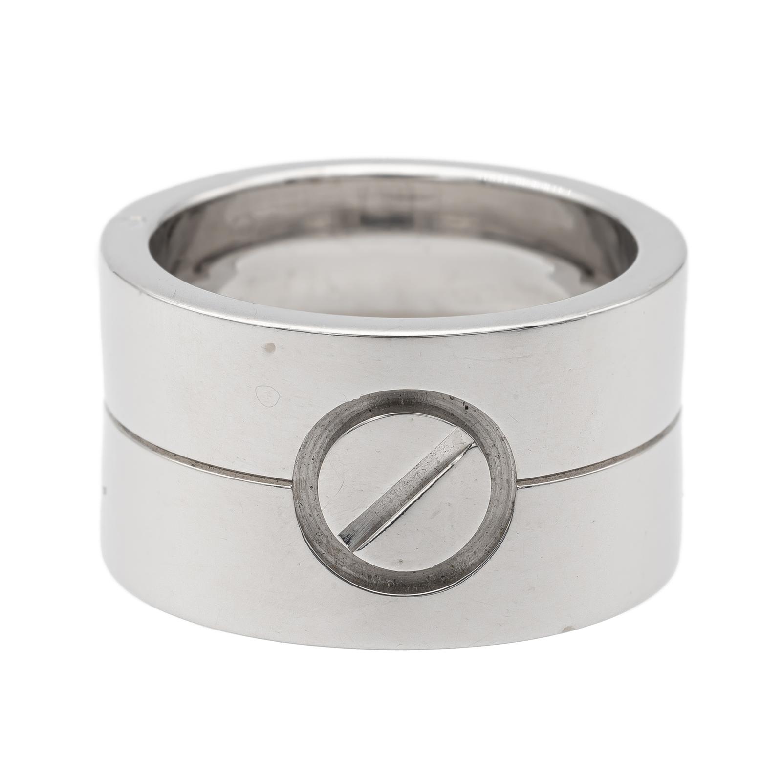 Cartier Love Ring White Gold