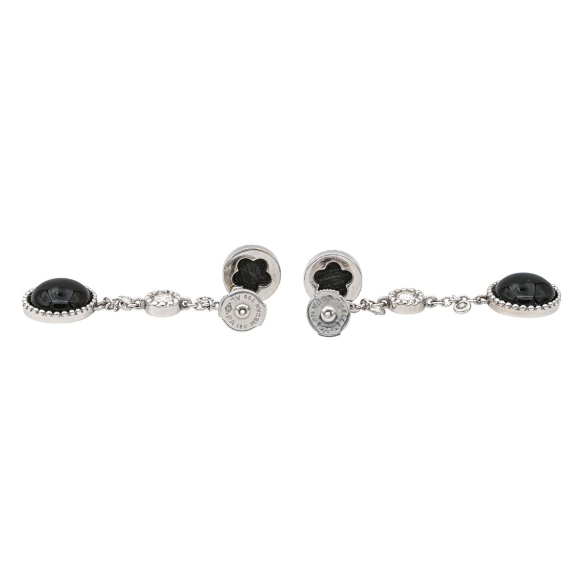 Susie Otero Boucles d'oreilles Pendantes Or blanc Diamant - Maison Eloe