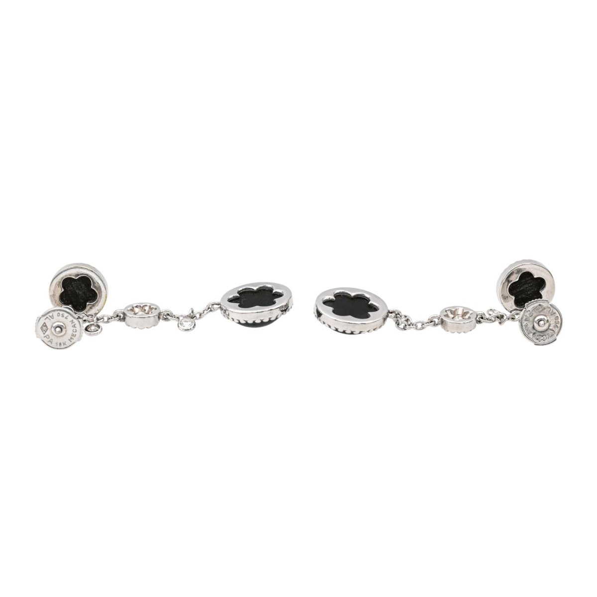 Susie Otero Boucles d'oreilles Pendantes Or blanc Diamant - Maison Eloe