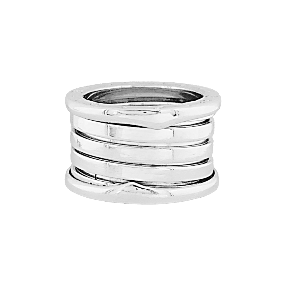 Bague Bulgari, "B.Zero1", or blanc.
