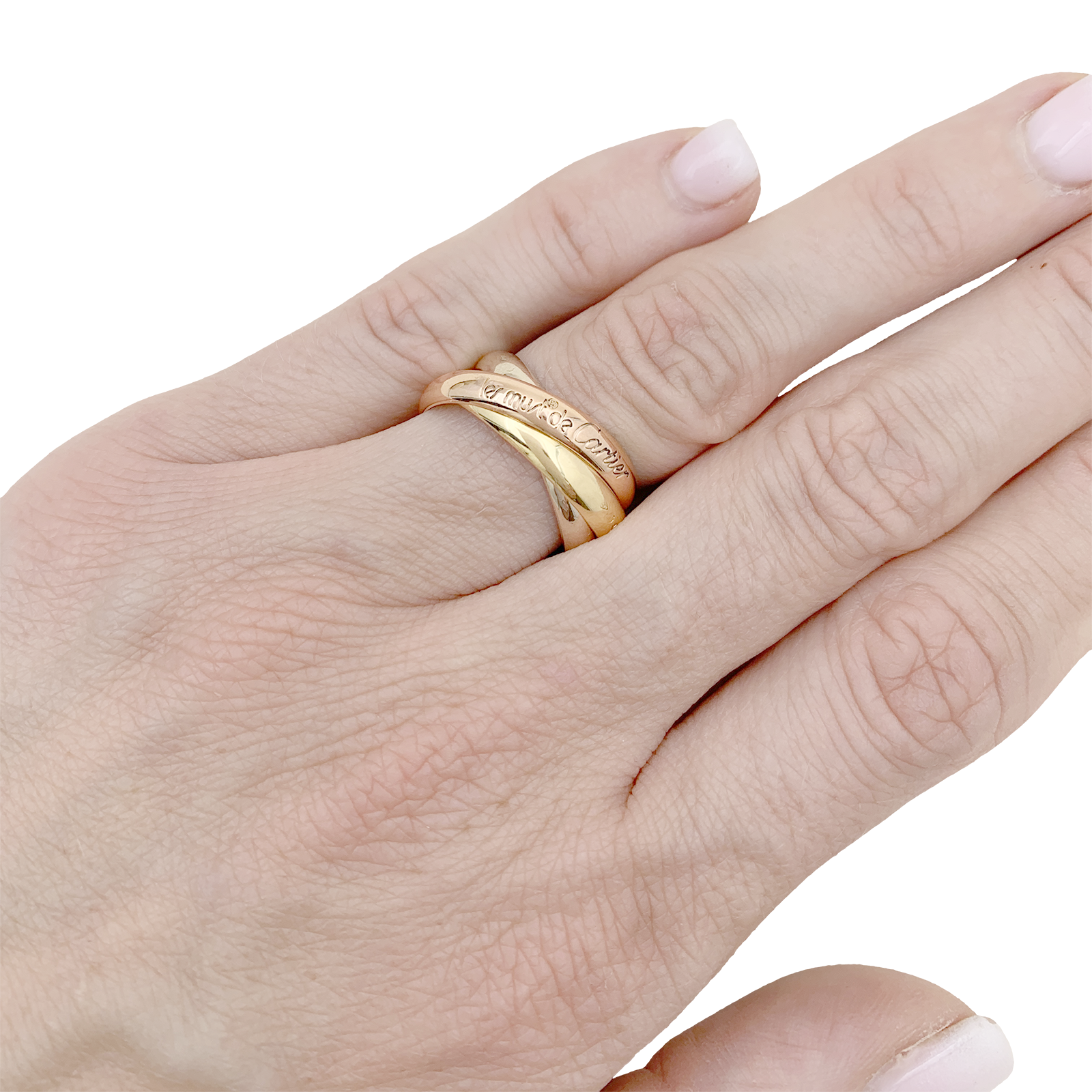 Bague CARTIER Trinity Must, trois ors.