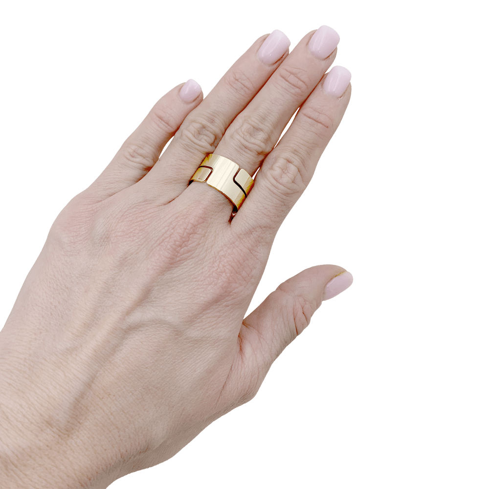Bague Dinh Van, "Seventies", or jaune. - Maison Eloe
