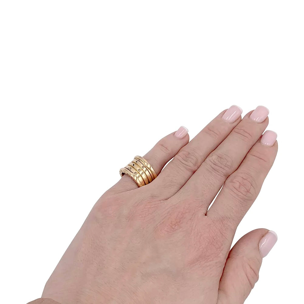 Bague Bulgari, "B.Zero1", or jaune
