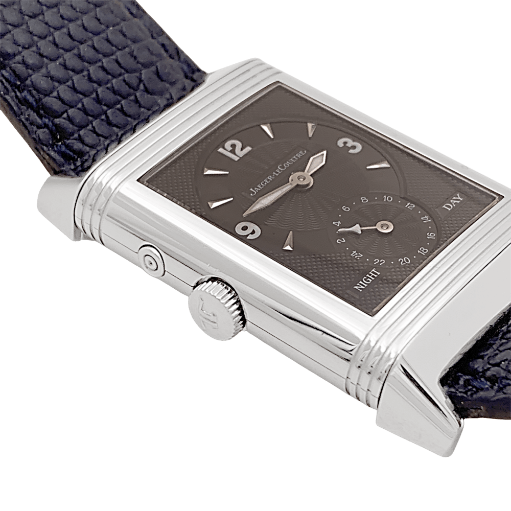 Montre Homme Jaeger Lecoultre, "Duoface Night & Day", acier.