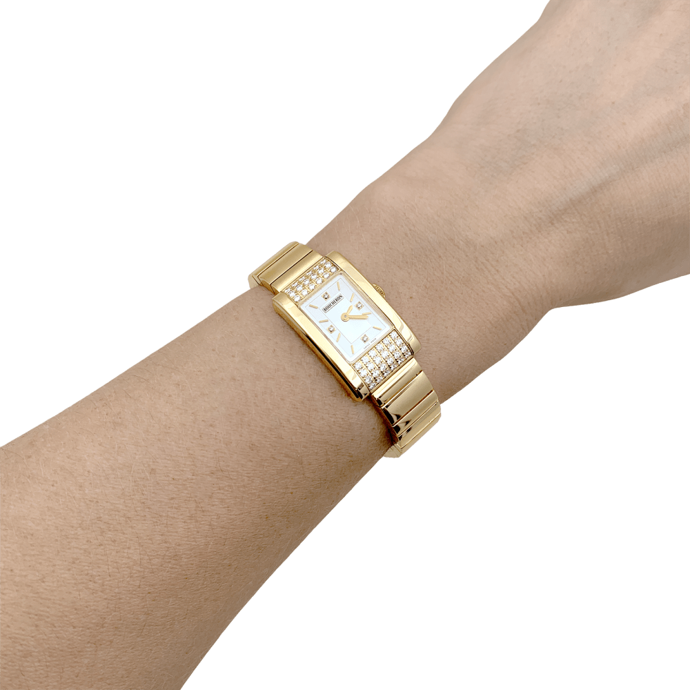 Montre Boucheron « Reflet Icare », or jaune, diamants.