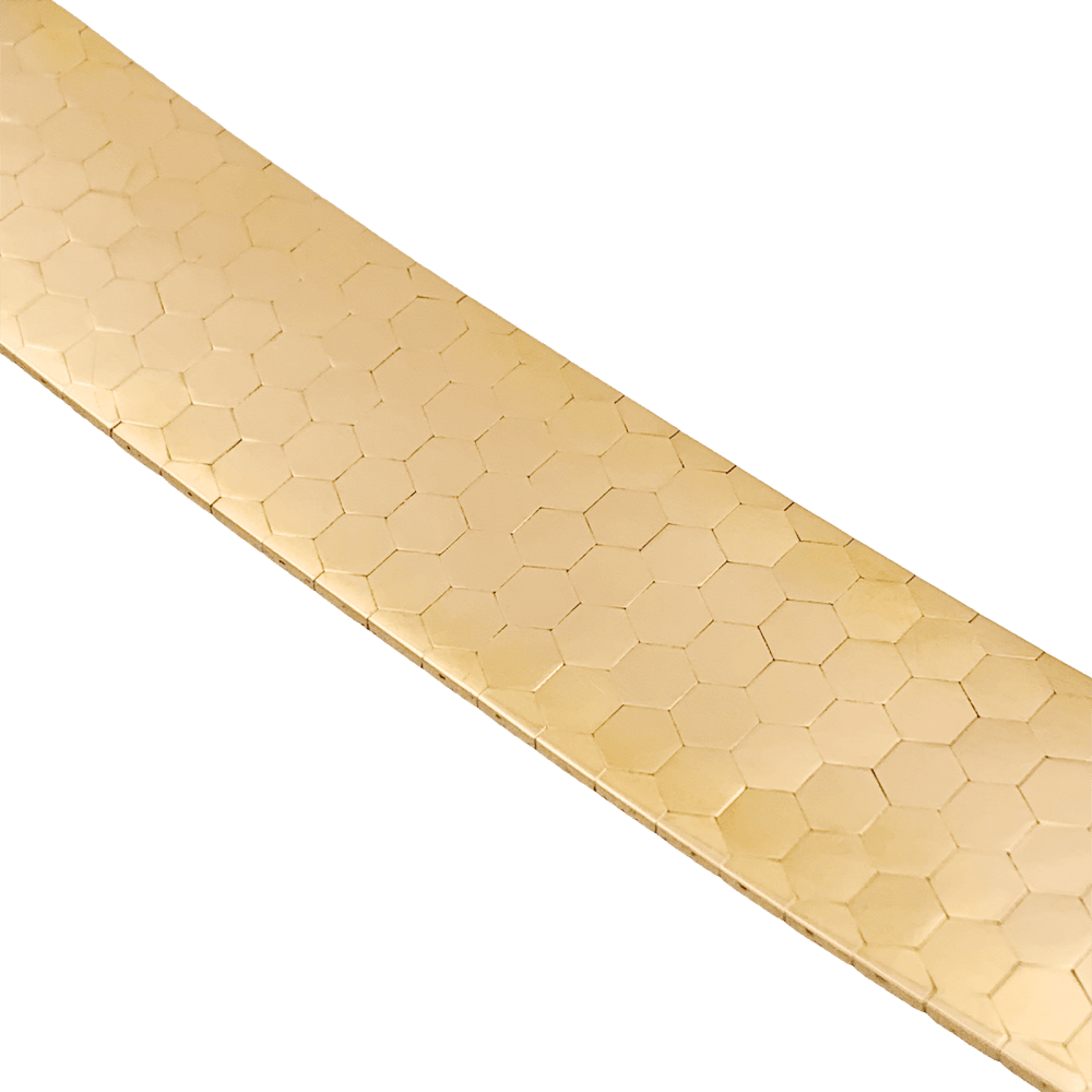 Bracelet vintage or rose, diamants.