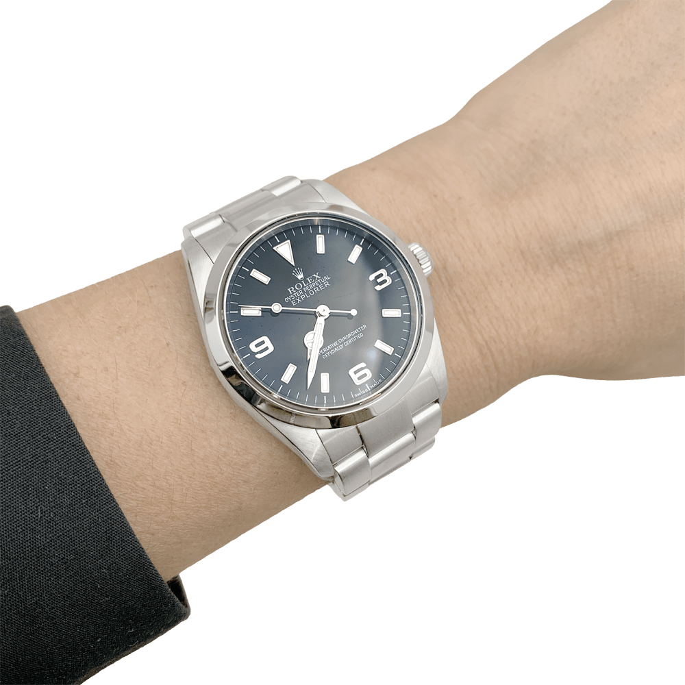 Montre Rolex "Oyster Perpetual Explorer", acier.