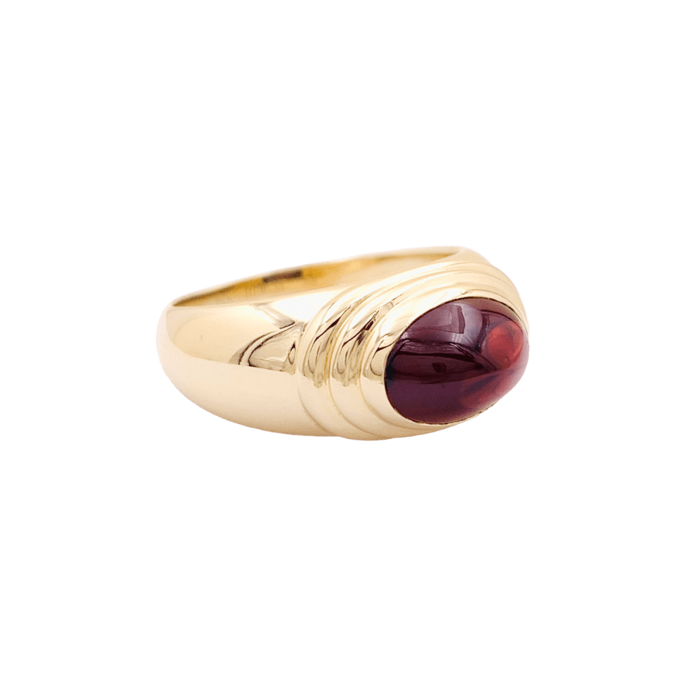 Bague Boucheron, "Jaïpur", or jaune, grenat.
