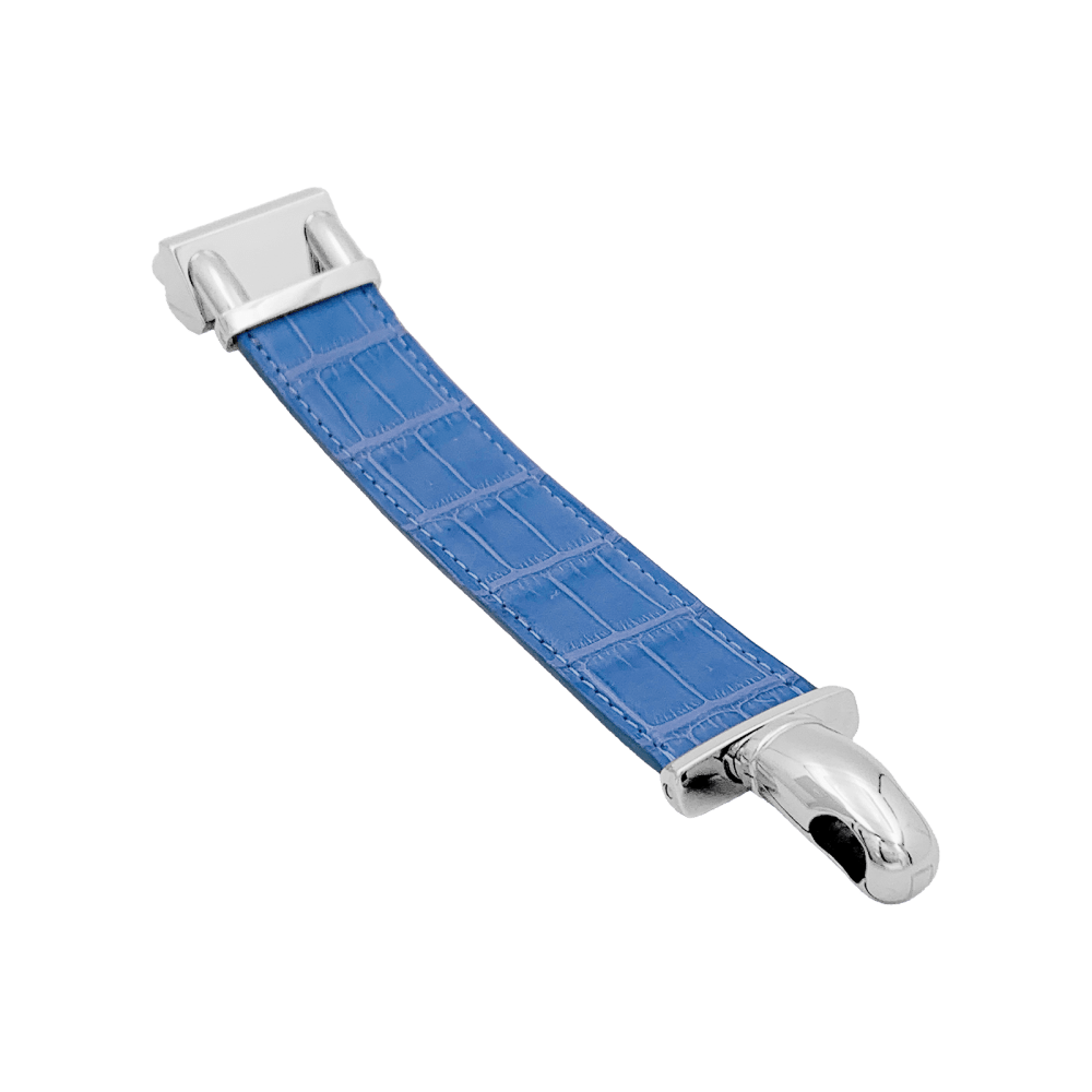 Montre Van Cleef & Arpels, "Cadenas", acier, cuir.