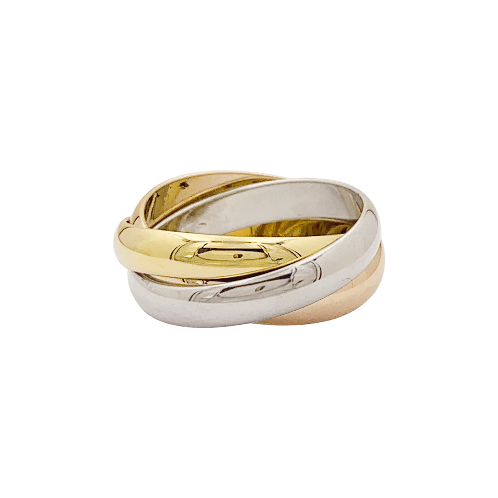 Bague Cartier, "Trinity", 3 tons d'or.